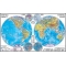 Planiglobul. Harta Emisferelor -1400x1000 mm