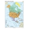 America de Nord: Harta politica -1400x1000 mm