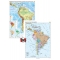 America de Sud: Harta fizico-geografică / Harta politica, DUO PLUS -1600x1200 mm