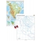 America de Sud: Harta fizico-geografică şi a principalelor resurse naturale de subsol + Hartă mută - DUO -1400x1000 mm
