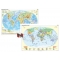 Harta fizica a lumii / Harta politica a lumii - DUO PLUS -1400x1000 mm
