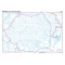 România: Harta reţelei hidrografice -1600x1200 mm